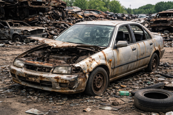 Cash For Car and Free Vehicle Removal Scrap car ready for removal in Sydney NSW